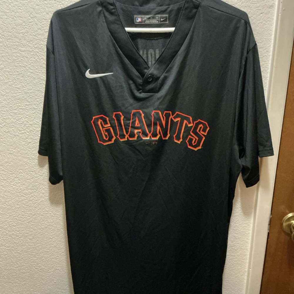 Nike San Francisco Giants Jersey Black No 0 Size XXL MLB Baseball Shirt 
0036